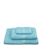 Viopros 3pc Bath Towel Set Classic 640363 Turquoise Weight 480gr/m²