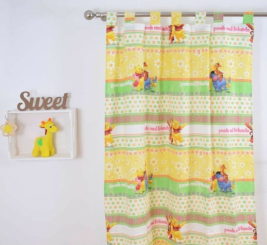 Disney Kids Tab Top Curtain Honeybay 140x290cm