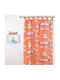 Disney Kids Tab Top Curtain Puppie 25 Orange 140x290cm