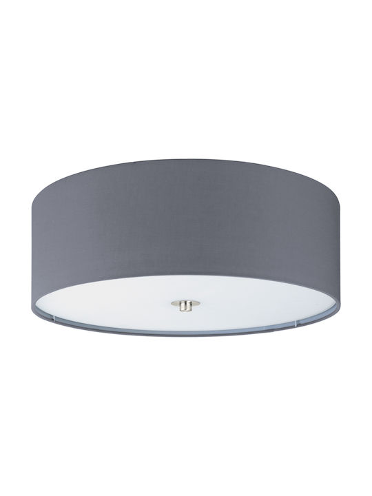 Eglo Pasteri Modern Fabric Ceiling Light with S...