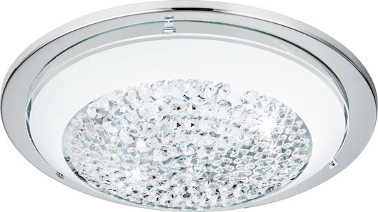 Eglo Acolla Ceiling Mount Light 29cm Silver with Integrated LED