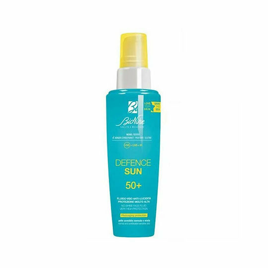 Bionike Defence Sun No Shine Fluid Αντηλιακή Λοσιόν Προσώπου SPF50 50ml