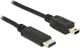 DeLock DeLock USB Typ-C Kabel USB 2.0 männlich Mini-USB-B Schwarz 0,5m