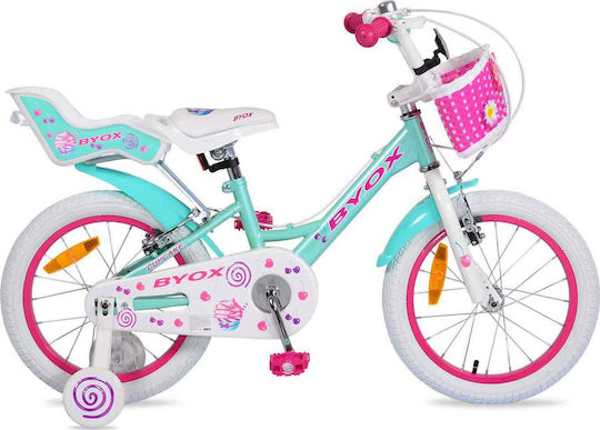 Byox Cupcake 16" Kinder Fahrrad BMX Türkis