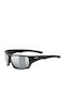 Uvex Sportstyle 222 Pola Black Mat Sonnenbrillen mit Schwarz Rahmen und Schwarz Spiegel Linse S5309802250