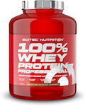 Scitec Nutrition 100% Whey Professional Proteină din Zer cu Aromă de Ciocolată albă cu căpșuni 2.35kg