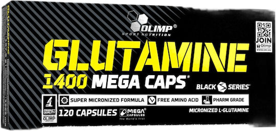 Olimp Sport Nutrition Glutamine Mega Caps 1400mg 120 Kapseln Ungesüßt
