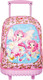 Lyc Sac Rock N Roll Fairy Tales School Bag Trolley Elementary, Elementary in Pink color