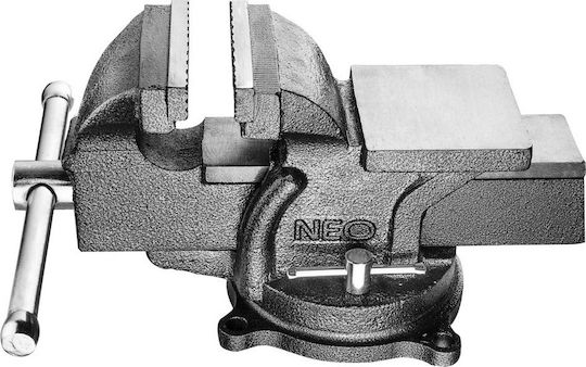 Neo Tools Περιστρεφόμενη Μέγγενη Πάγκου από Μαντέμι με Μέγιστο Άνοιγμα 125mm