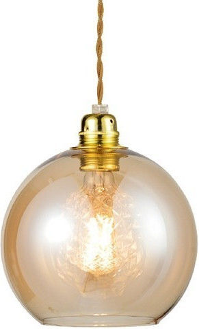 Aca Pythia Pendant Light Honey with Socket E27 20cm