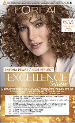 L'Oreal Paris Excellence Intense 6.13 Ξανθό Σκούρο Ψυχρό 48ml