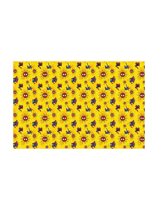 Disney Kids Rod Pocket Curtain SP002 Spiderman Yellow 140x290cm