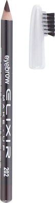 Elixir Eyebrow Pencil Αδιάβροχο Μολύβι για Φρύδια 202 Cafe Noir