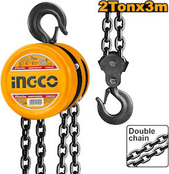 Ingco HCBK0102 Παλάγκο Αλυσίδας για Φορτίο Βάρους έως 2t