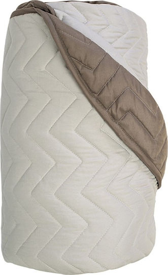 Vesta Home Cuvertură Pat Single Microfibra Albă 160x230cm