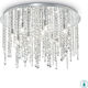 Ideal Lux Royal PL12 Πολυέλαιος 12xG9 Ø60cm με Κρύσταλλα Διάφανος 053004