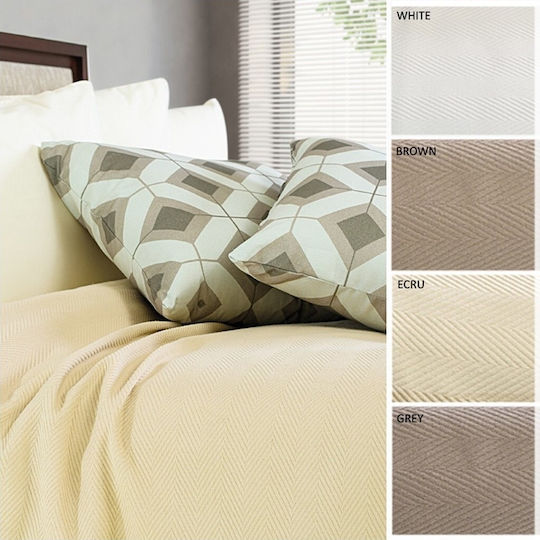 Vesta Home Vesta Home Pique Double Bed Blanket 230x250cm Gray