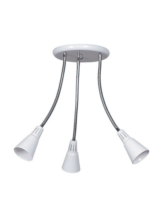 Elmark BRAD Triple Spot with Socket E14 in Whit...