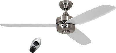 CasaFan Night Flight BN-WE Ceiling Fan 132cm with Light and Remote Control White