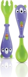 Nuby Baby Cutlery Set with Fork for 12+ Months 2 Pieces
