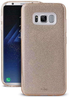 Puro Shine Back Cover Σιλικόνης Χρυσό (Galaxy S8)