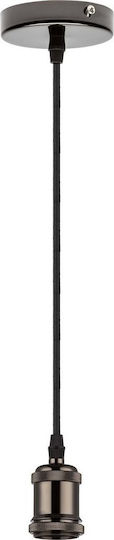 Globo Lighting Α16 Κρεμαστό Φωτιστικό Μαύρο με Ντουί E27