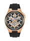 Bulova Mechanical Men's Watch 46mm Automatic with Black Rubber Strap