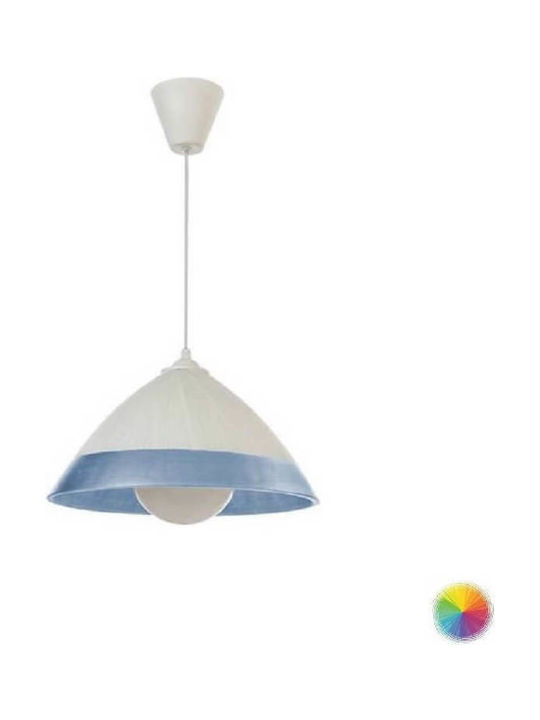 Inlight 4409Γ1 Pendant Light Blue Bell with Socket E14, E.14 19cm