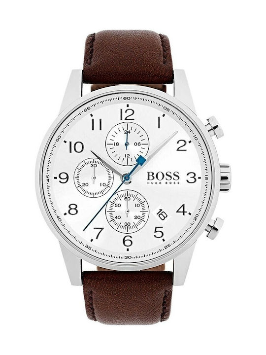 Boss Navigator Herrenuhr 43mm Chronograph Batte...