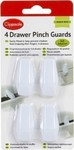 Clippasafe Προστατευτικά για Ντουλάπια & Συρτάρια από Πλαστικό σε Λευκό Χρώμα 4τμχ