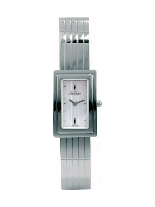 Michel Herbelin Watch with Silver Metal Bracelet