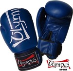 Olympus Sport Training III Synthetic Leather Boxing Competition Gloves Blue