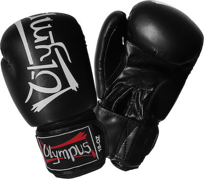 Olympus Sport Training III Synthetic Leather Boxing Competition Gloves Black