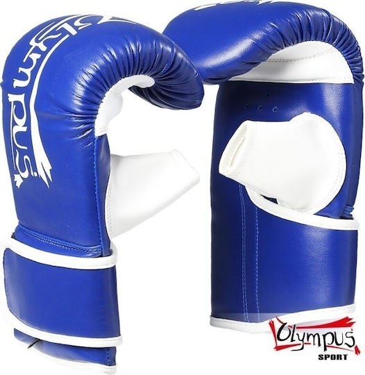 Olympus Sport Synthetic Leather Boxing Sack Gloves Blue