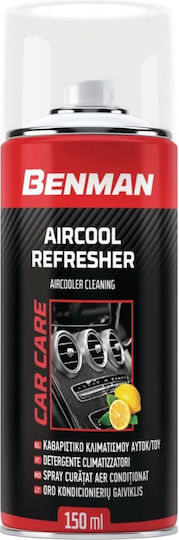 Benman Aircool Refresher Спрей за Почистване на Автомобилни Климатични Устройства с Лимонов Парфюм 150ml