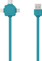 Allocacoc USB to Lightning / Type-C / micro USB Cable 1.5m 9003