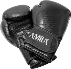 AMILA Synthetic Leather Boxing Competition Gloves Black 37318