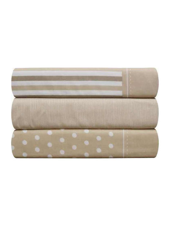 Anna Riska Duvet Cover Single 160x240 Mix & Match Stripe Ecru 53