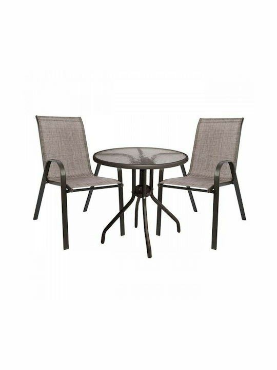 Set Dining for Small Outdoor Spaces Leon Brown 3pcs