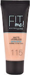 Maybelline Fit Me Matte + Poreless Liquid Make Up 115 Ivory 30ml