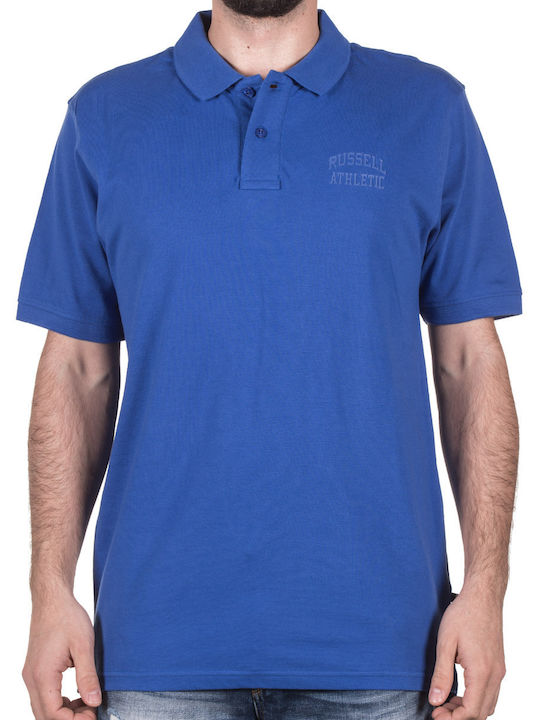 Russell Athletic Classic Polo With Injection Mo Men's Short Sleeve Blouse Polo Blue