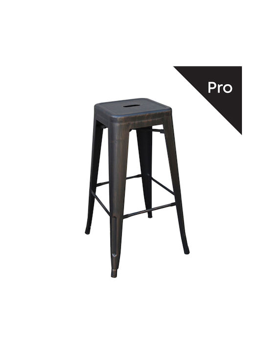 Stool for Bar Outdoor Relix Black 43x43x76cm