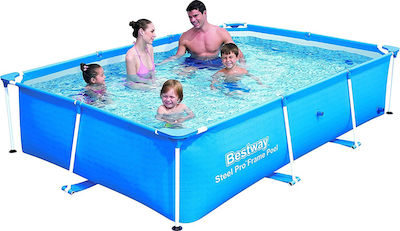 Bestway Schwimmbad PVC mit Metallic-Rahmen 259x170x61cm