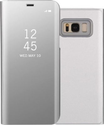 Flip Buchen Sie Kunststoff Silber (Galaxy S8)