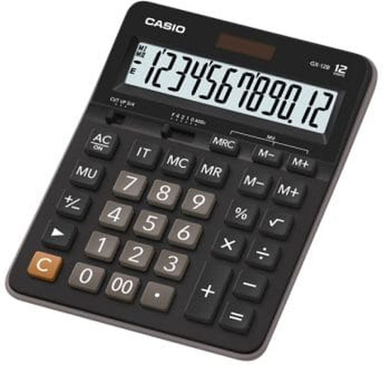 Casio Calculator 12 Digits in Black Color 1pcs