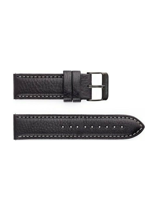 Runtastic Armband Leder Schwarz RUNMOELST3