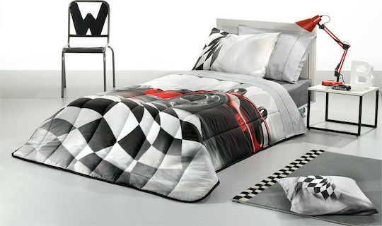 Saint Clair Детско Единично Одеяло Formula Suede Сиво 160x220см