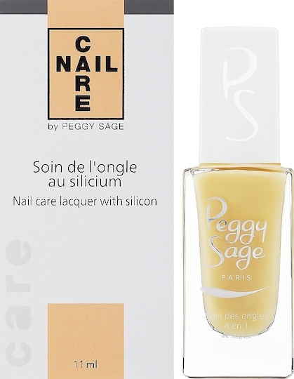 Peggy Sage 4 In 1 Tratament cu Vitamine și Culoare cu Pensulă Silicon 11ml