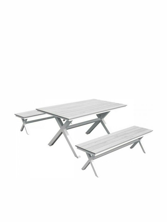 Garden & Outdoor Furniture Sets Dining Room Set 3 Pieces Bliumi
