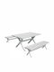 Garden & Outdoor Furniture Sets Dining Room Set 3 Pieces Bliumi
